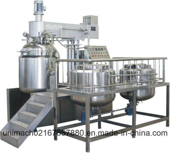 1000L/13000L/2000L Vacuum Emulsifier Mixer (hydraulic lifting)